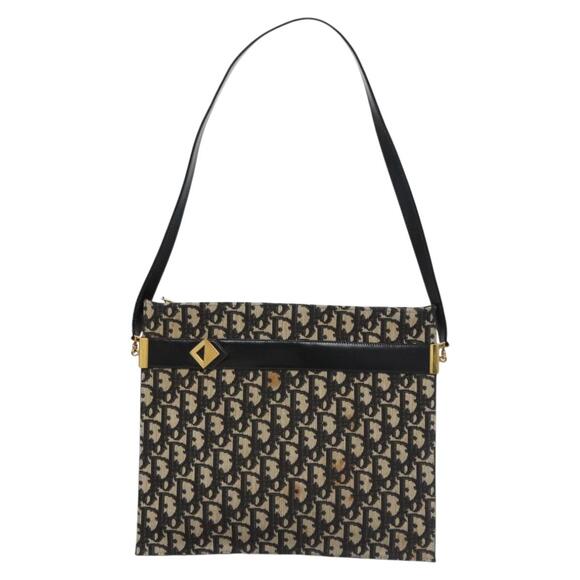 DIOR Trotter Canvas Shoulder Bag Navy - Picture 2 of 12